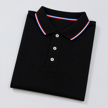 ValorCore™ – Classic Polo Shirt Set, Wrinkle-Resistant with Signature Striped Collar