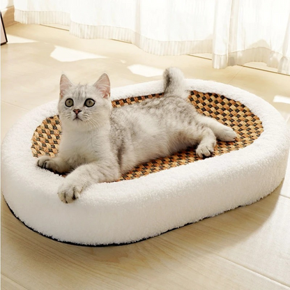 50% Discount | Cat Scratch Lounge™ - Plush Bed with Scratchable Surface for Cats