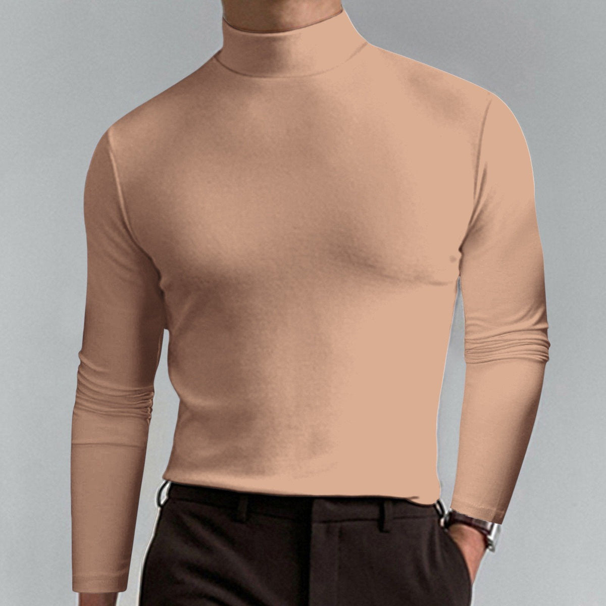 Marsilio™ – Men’s Slim-Fit Sculpting Mock Turtleneck