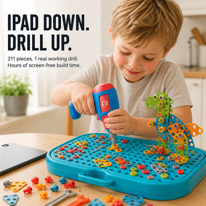 BrightBuilds™ — Trade Screen Time for 211 Pieces and an Authentic Working Drill