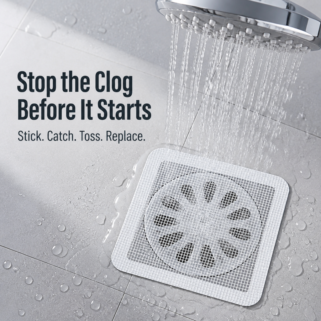 DrainGuard™ — Prevent Hair Buildup Before It Ruins Your Shower Drain