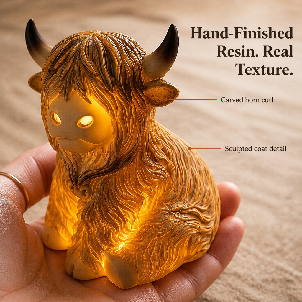 Bronwyne Glow™ — Illuminate Snug Spaces with Hand-Carved Highland Flair