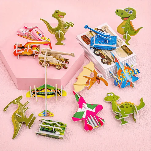 VividMorph™ 3D Cartoon Puzzle Set — Ignite Your Child’s Imagination and Build Confidence with Every Snap