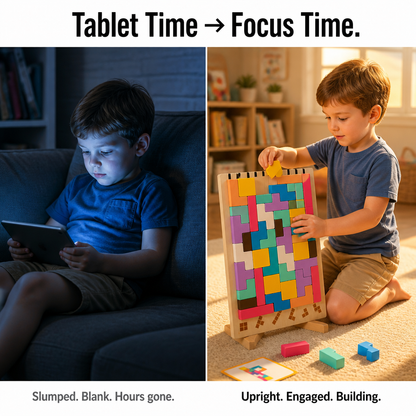 MindBuild™ — Stack, Solve, and Construct True Focus Sans Any Screen