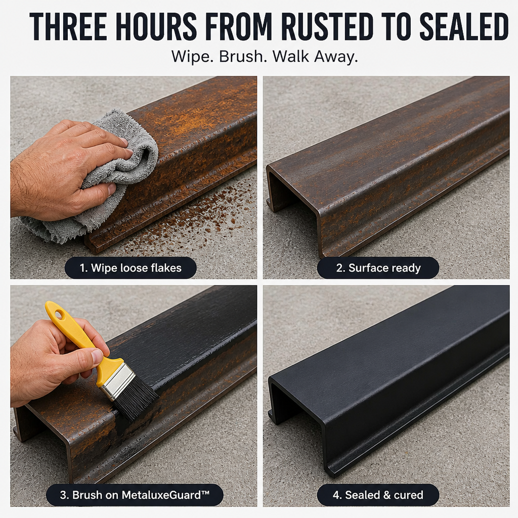 MetaluxeGuard™ — Prevent Rust From Returning And Seal In Vibrancy