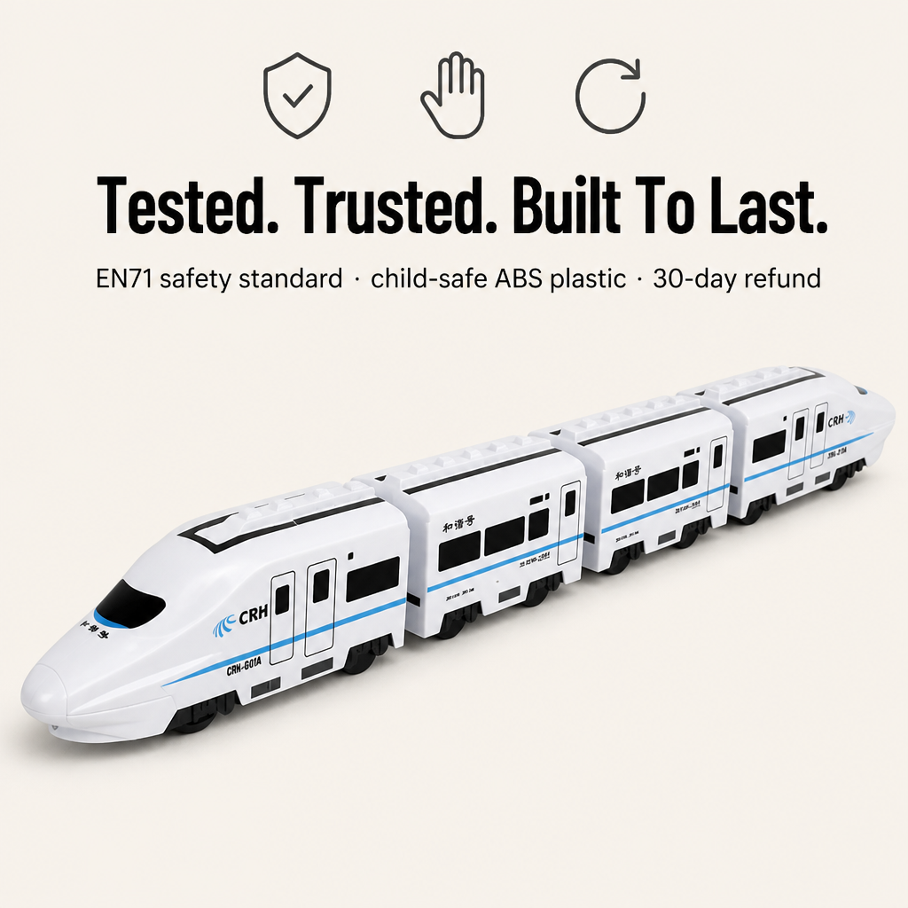 BrainBuzz Express™ — Speed a Life-Like Bullet Train Across Their Bedroom Floor