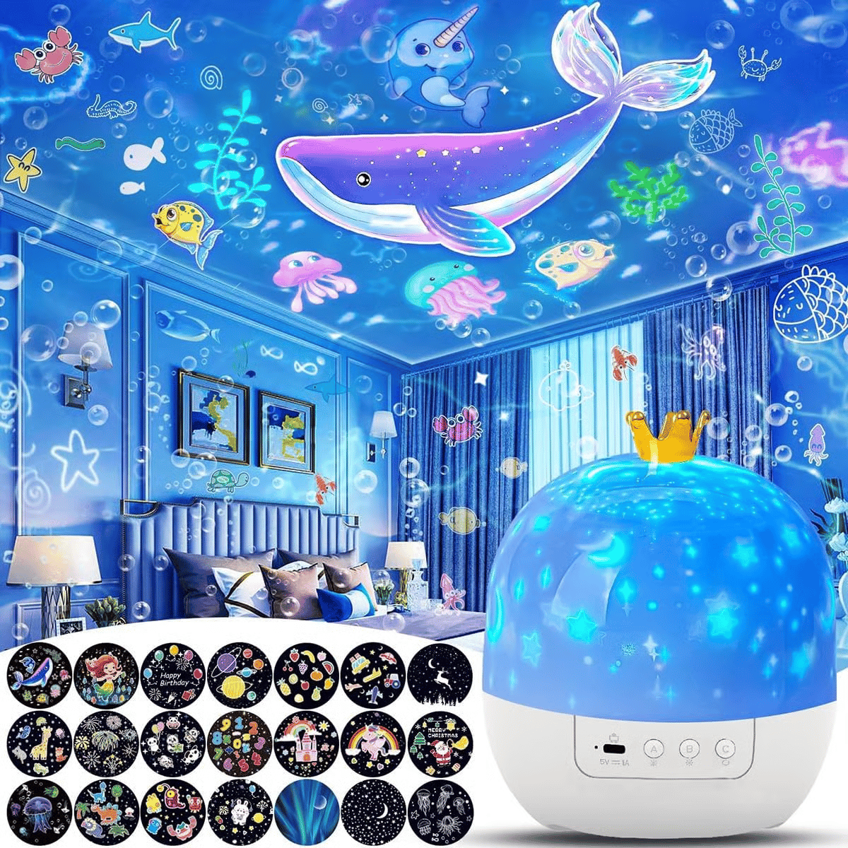 LumaNest™ 15-Film Baby Projector — Transform Bedtime into a Magical, Fear-Free Adventure