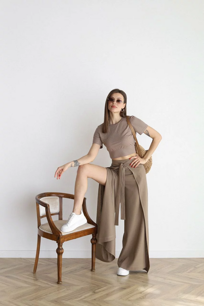 Lina™ – Linen Pants with Wide Cut