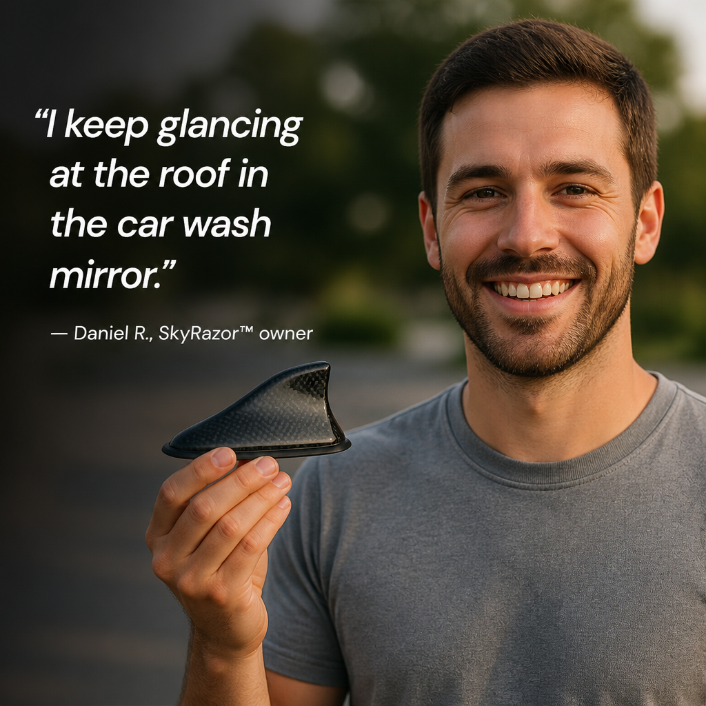 SkyRazor™ — Swap the Stock Whip for a Factory-Style Shark Fin in 60 Seconds