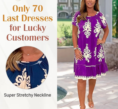 VioraLuxe™ Dress — Embrace Your Curves with Unmatched Comfort and Effortless Style