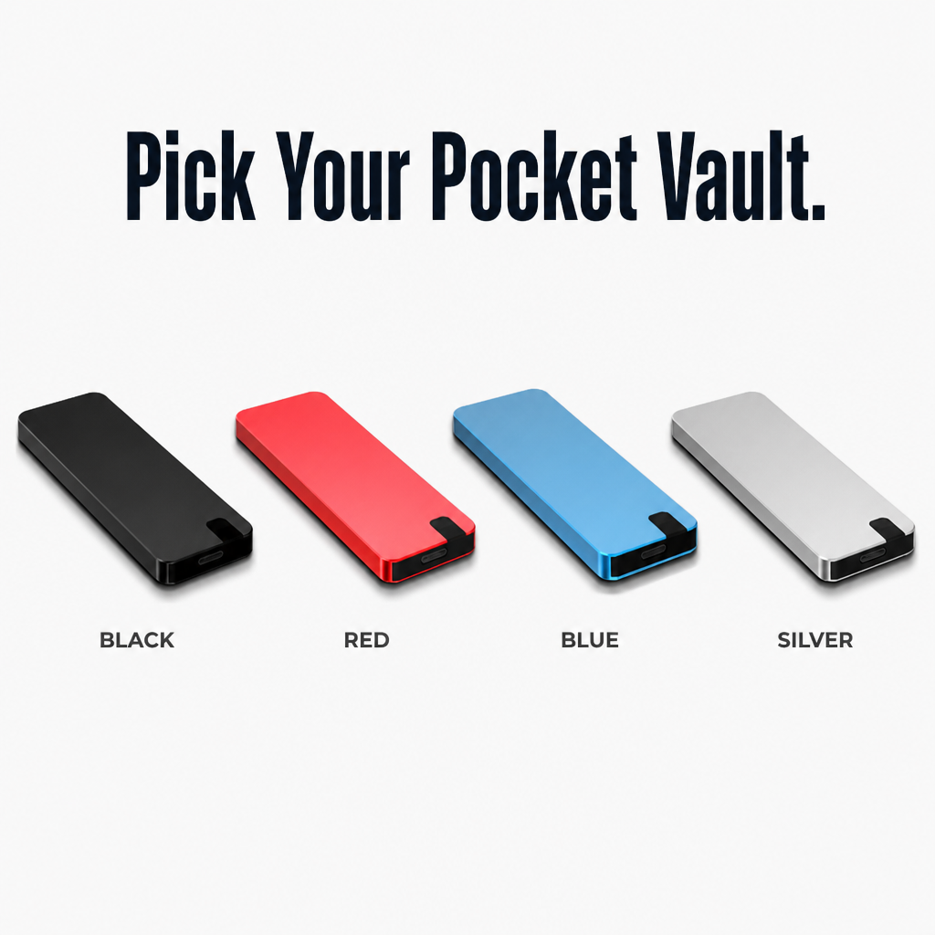FlashVault™ — Banish "Storage Almost Full" Alerts Forever | Plug-and-Play 500GB