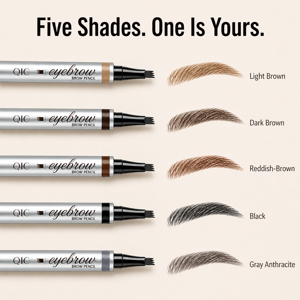 NatuSculpt™ 4-Tip Brow Pen — Draw Natural Hair-Like Brows in 60 Seconds That Stay Put