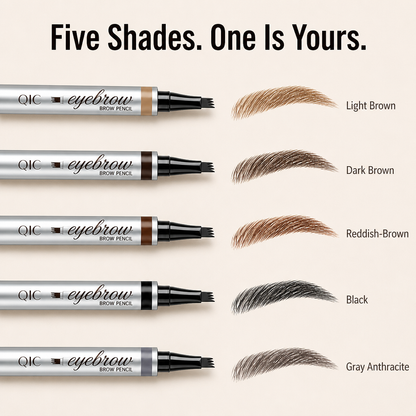 NatuSculpt™ 4-Tip Brow Pen — Draw Natural Hair-Like Brows in 60 Seconds That Stay Put