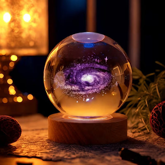 StellarAura™ Crystal Sphere — Ignite Wonder with a Mesmerizing Cosmic Glow That Transforms Your Space