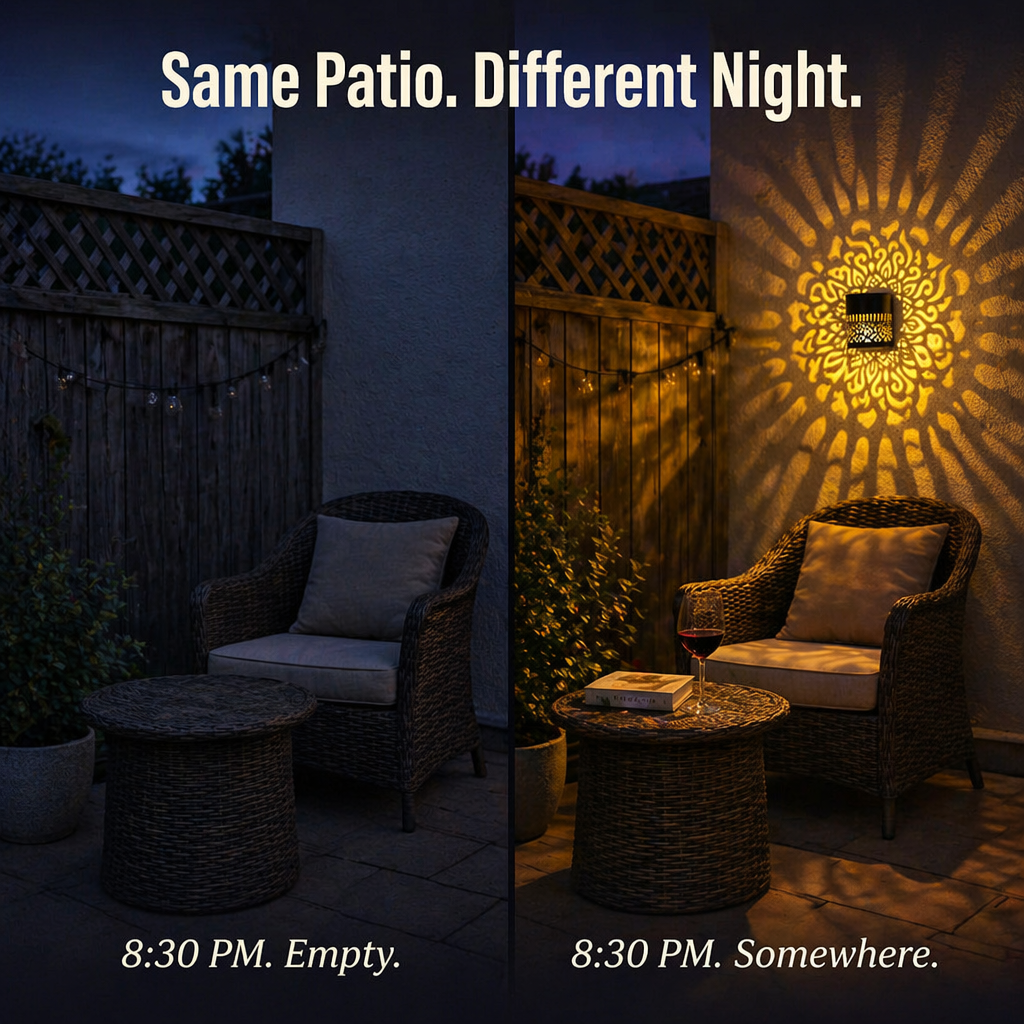 LunaAura™ — Turn Your Nights into Captivating Solar-Powered Mandala Wonder