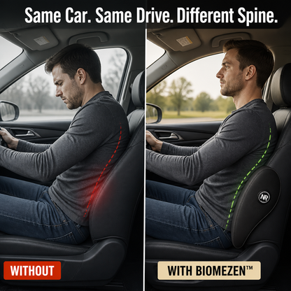 SpinoEase™ — Drive Pain-Free with Soothing Neck and Lumbar Support That Lasts