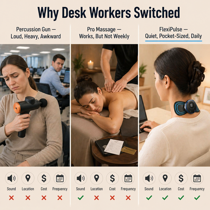 FlexiPulse™ Portable Massager — Dissolve Muscle Tightness Anytime for Quick Calm & Boosted Energy