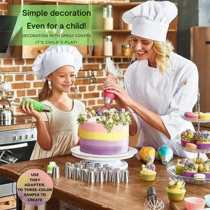 Blosséa™ Tulip Decorating Set — Transform Your Cakes into Stunning, Jaw-Dropping Masterpieces Effortlessly