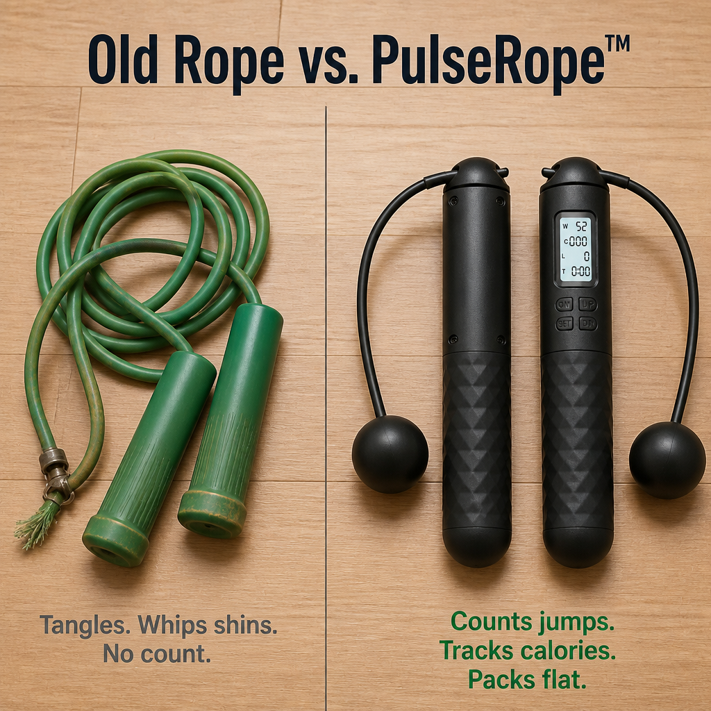 PulseRope™ — Experience True Jump-Rope Cardio Without Smacking Your Shins