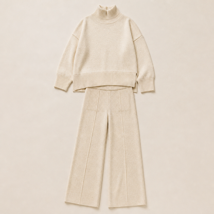SilvaEase™ – Comfy Oversized Sweater with Wide-Leg Pant Set