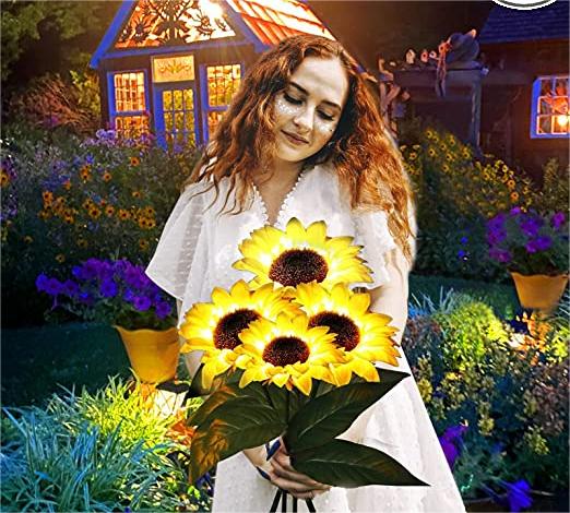LumiFlora™ Solar Sunflowers — Transform Your Garden into a Warm, Glowing Nighttime Oasis