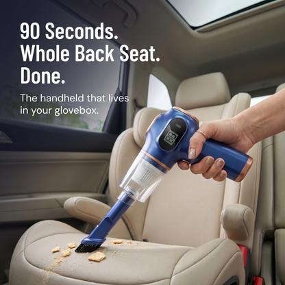 VeloraBlast™ — Extract Pet Hair, Crumbs & Sand From Every Seat Crack