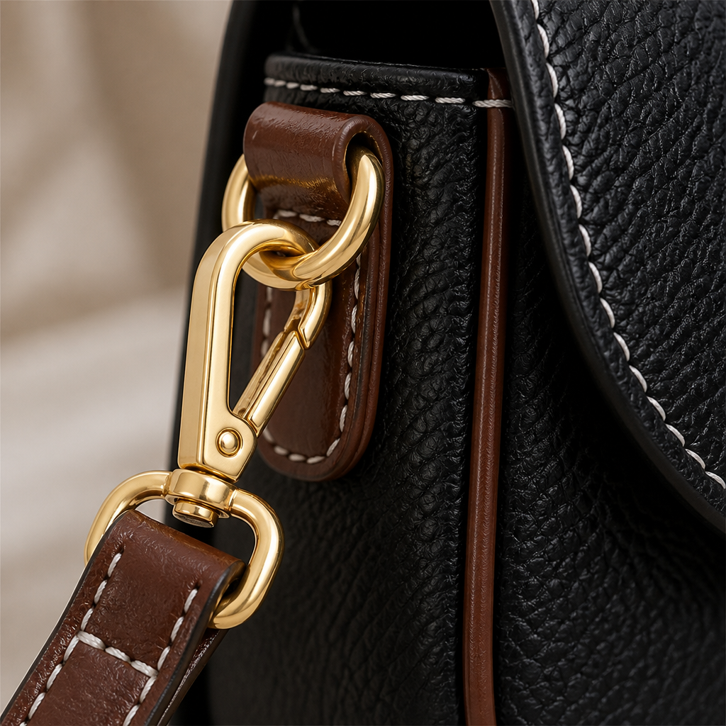 SolaraVera™ – Timeless Pebbled Leather Crossbody with Magnetic Snap