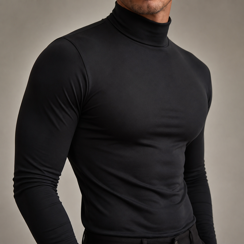 Marsilio™ – Men’s Slim-Fit Sculpting Mock Turtleneck