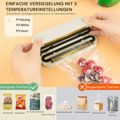 3-in-1 Mini Wireless Vacuum Sealer – Preserve Food Freshness & Beyond