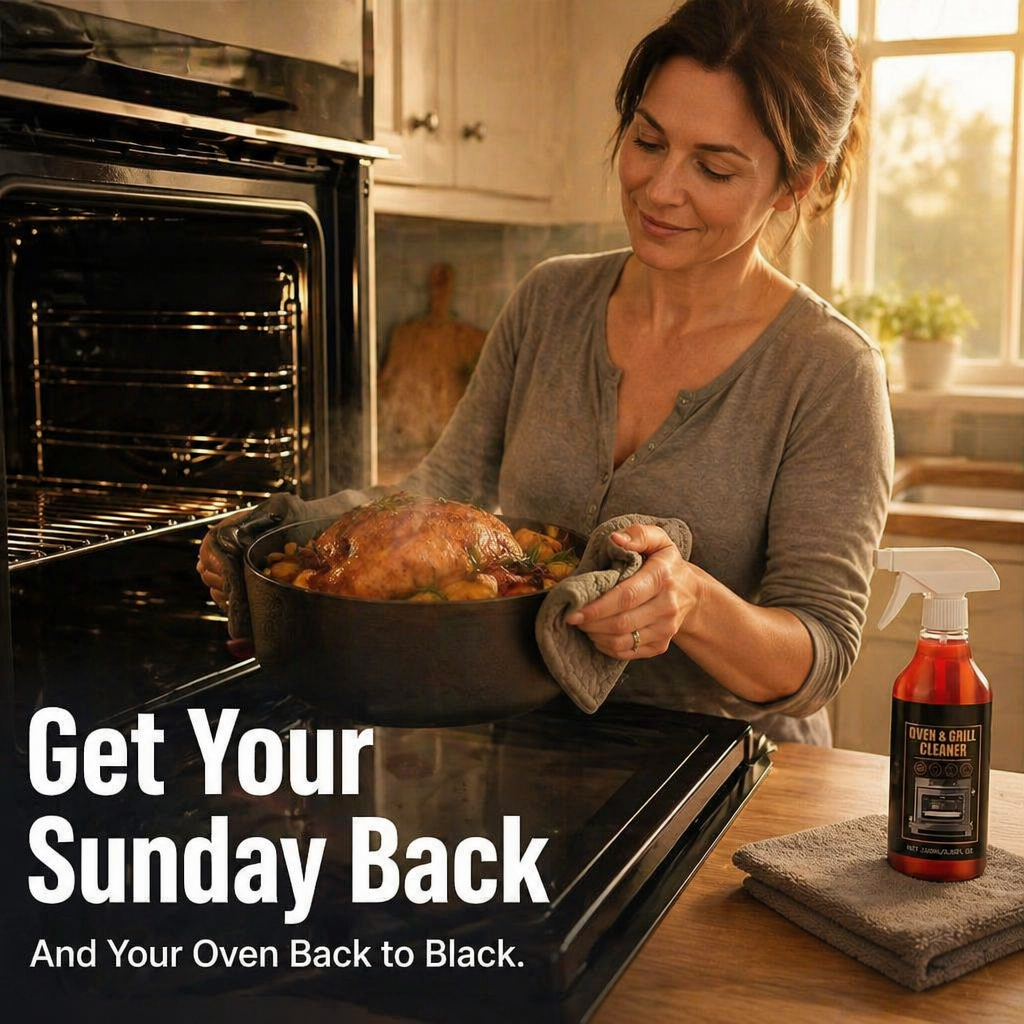FlareClean™ — Melt Away Year-Old Oven Grime in Just 5 Minutes