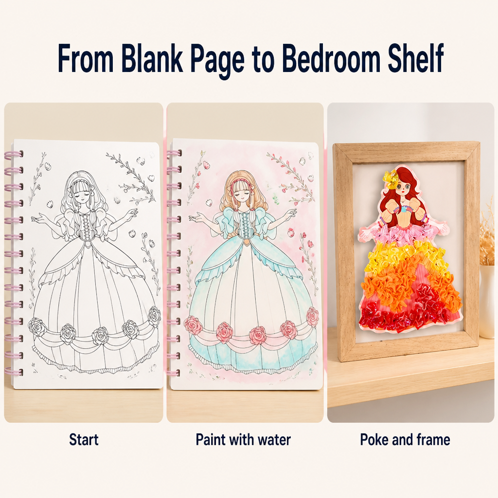 FashionFable™ — Paint, Poke, and Frame the Princess She Truly Completes