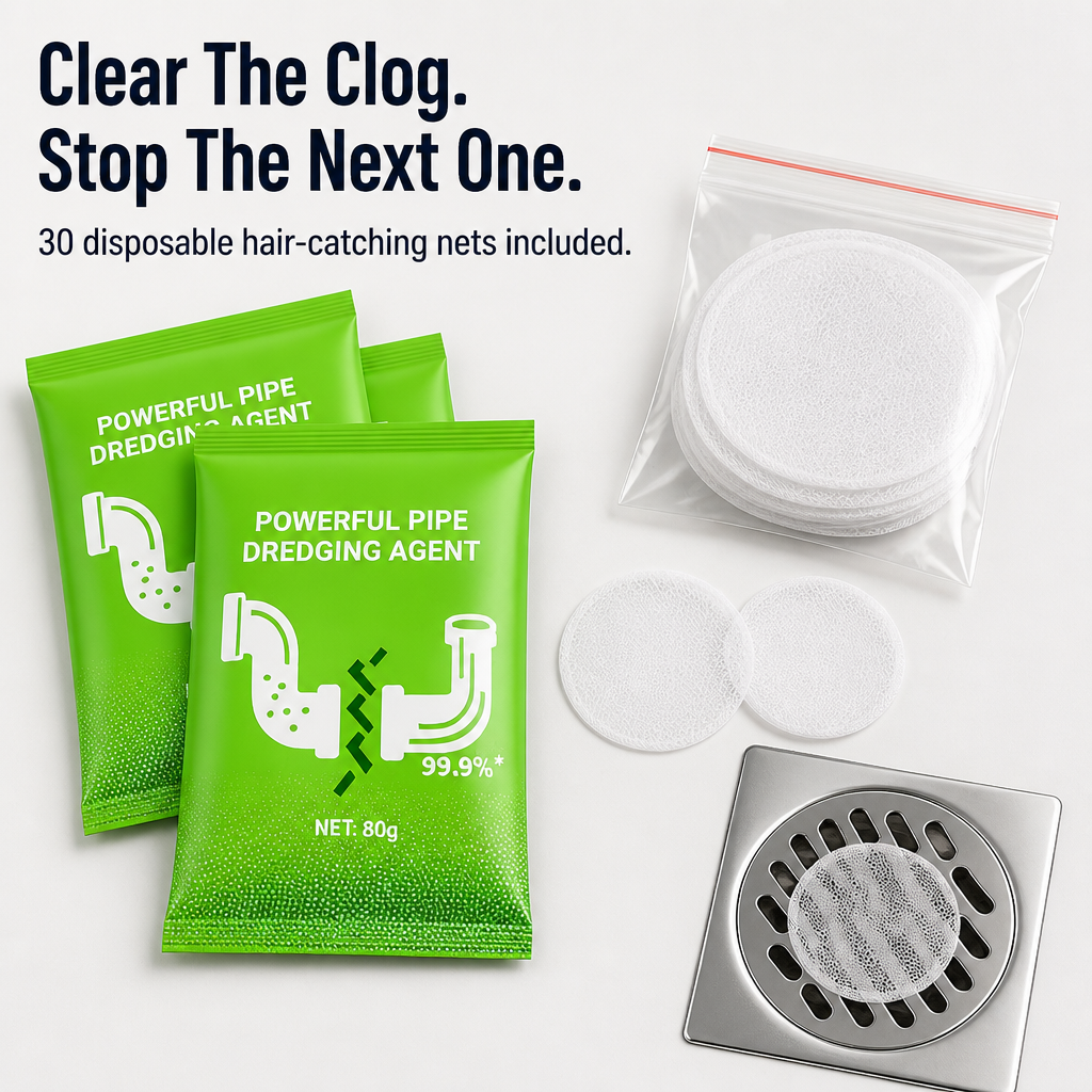 BreezeMaxPro™ — Break Down Tough Drain Blockages and Eliminate Foul Odors
