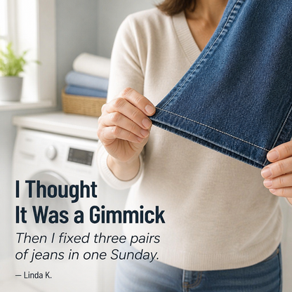 StitchLite™ — Repair Hems, Patches & Rips In Less Than A Minute