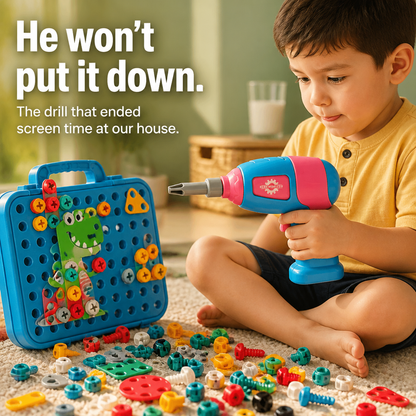 BrilliBuild™ — Give Your Child a Real Drill and See Screen Time Vanish