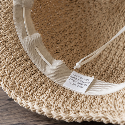 Solenza™ – Stylish Foldable Straw Sun Hat with Bow