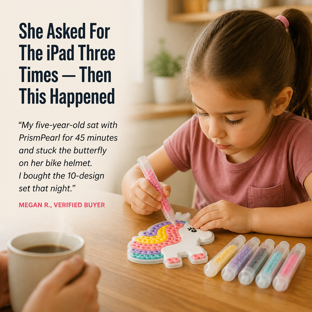 PrismPearl™ — Swap Screen Time for Sparkling Bead Stickers Kids Can’t Resist