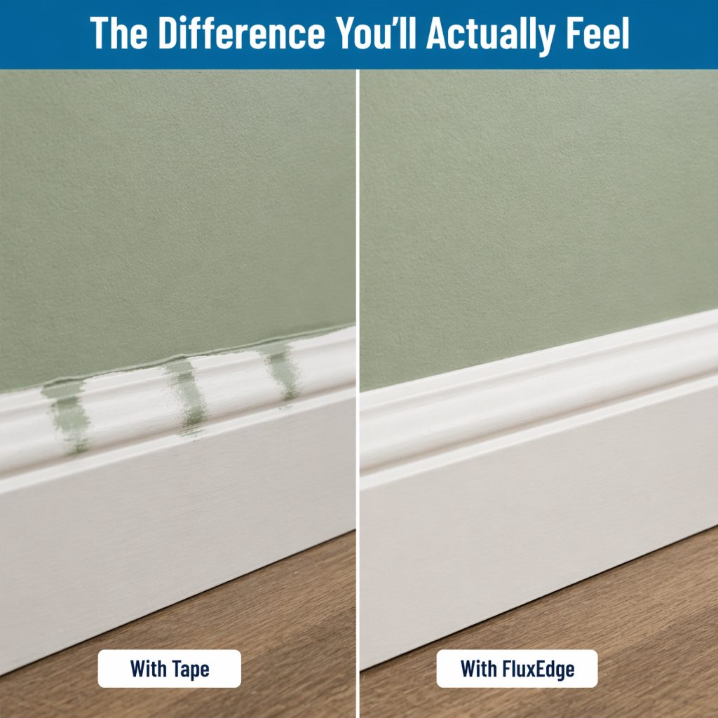 FluxEdge™ Paint Edger — Achieve Razor-Sharp Lines Without Tape, Drips, or Touch-Ups