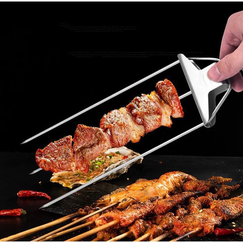 IronFlare™ 3-in-1 Grill Skewers — Unlock Juicy, Perfectly Held Bites with Effortless Cleanup Every Time