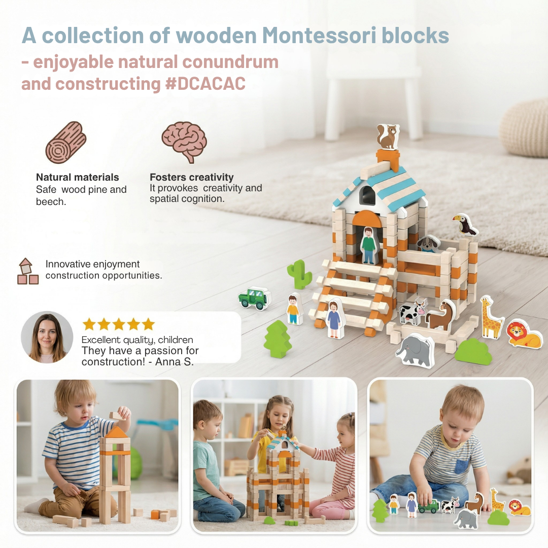 InspiraBlocks™ — Ignite Your Child’s Genius with Pure, Creative Montessori Play