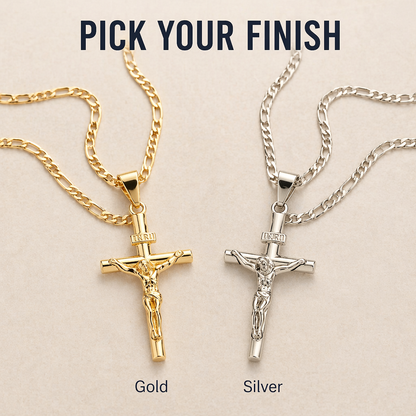 SolaraFaith™ — Sport a Crucifix That Resists Tarnish, Breakage, and Green Neck Stains