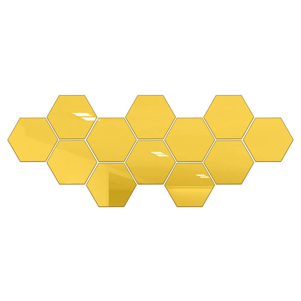 Hexmirror™ | Hexagon-Shaped Mirror Wall Sticker | 50% OFF