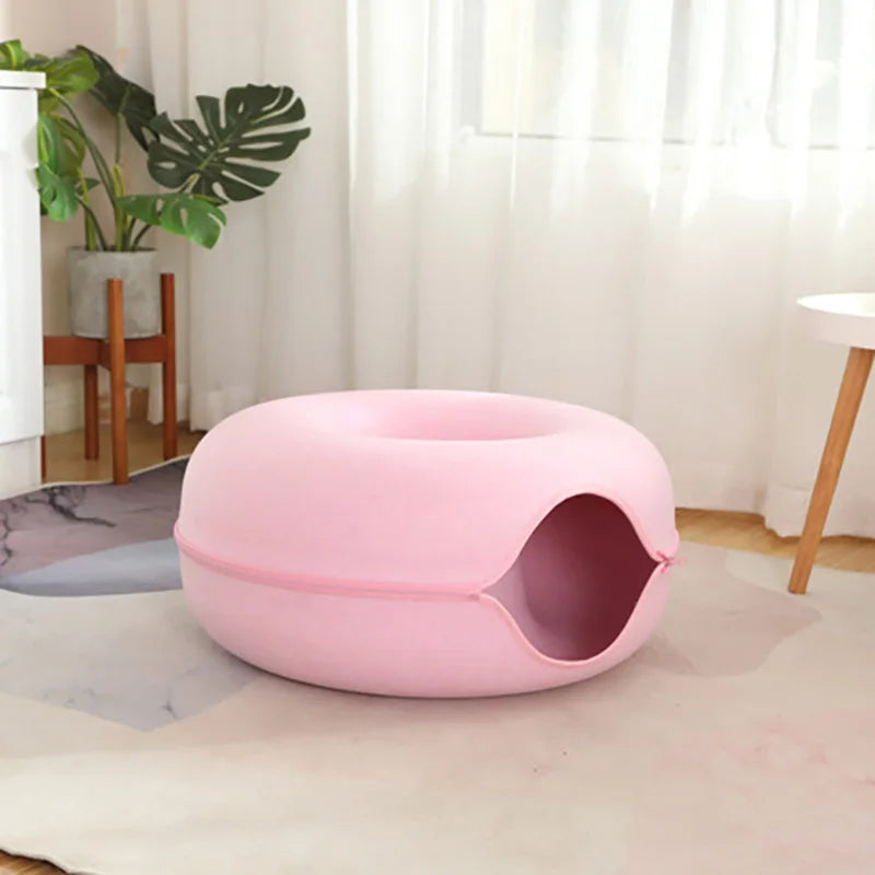 CatDome - Donut-Shaped Cat Tunnel Bed