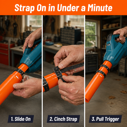 TurboBreeze™ — Boost Your Blower's Airflow Twofold and Clear Leaves in Half the Time