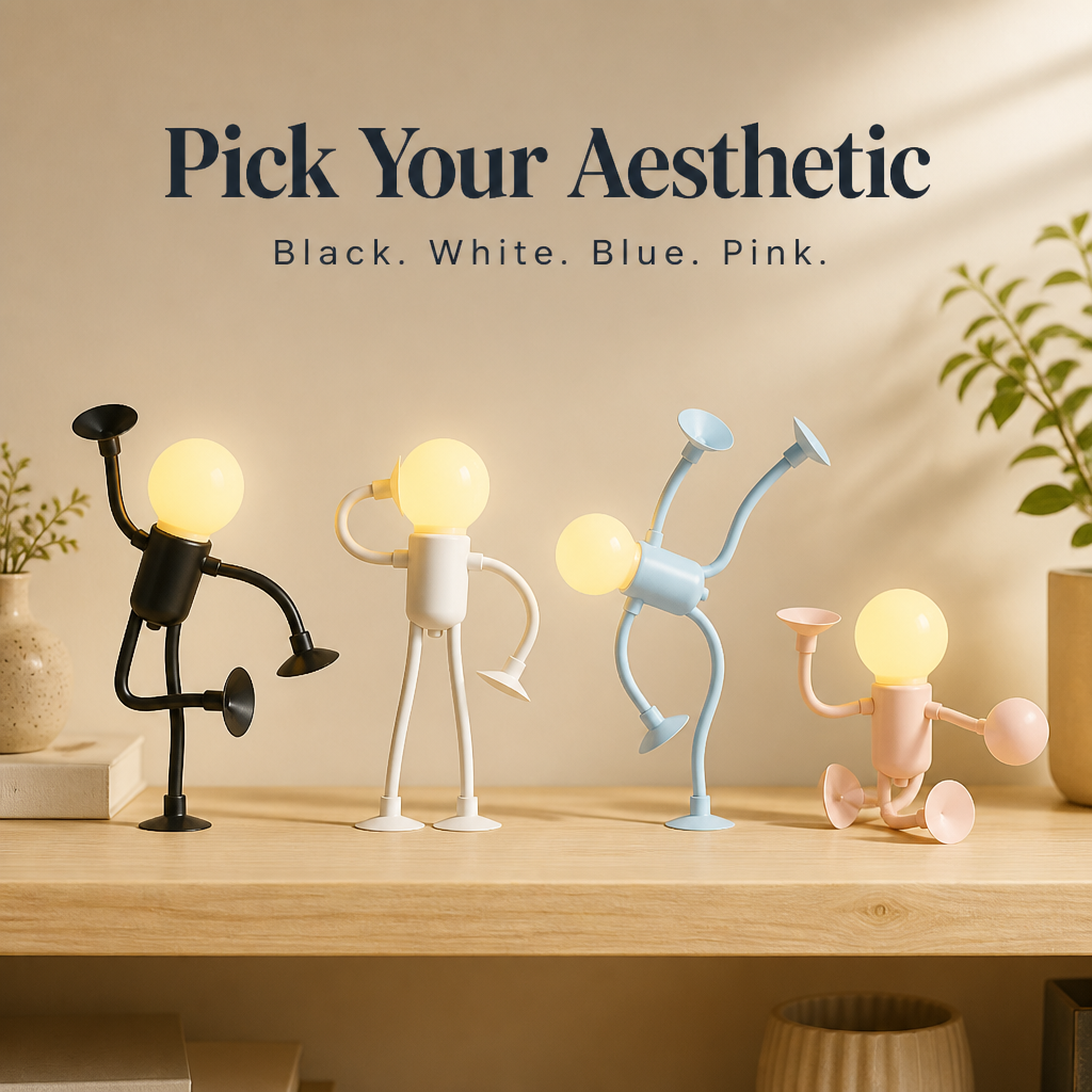 LumaEase™ — Place a Cozy Glow Lamp Companion on Any Shelf, Desk, or Bedside