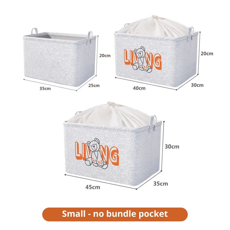 Collapsible Storage Basket for Clothes and Miscellaneous Items