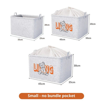 Collapsible Storage Basket for Clothes and Miscellaneous Items