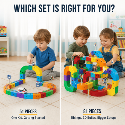 TurboTrail™ — Click-Together Cube Tracks That Keep Kids Away From Screens For Hours