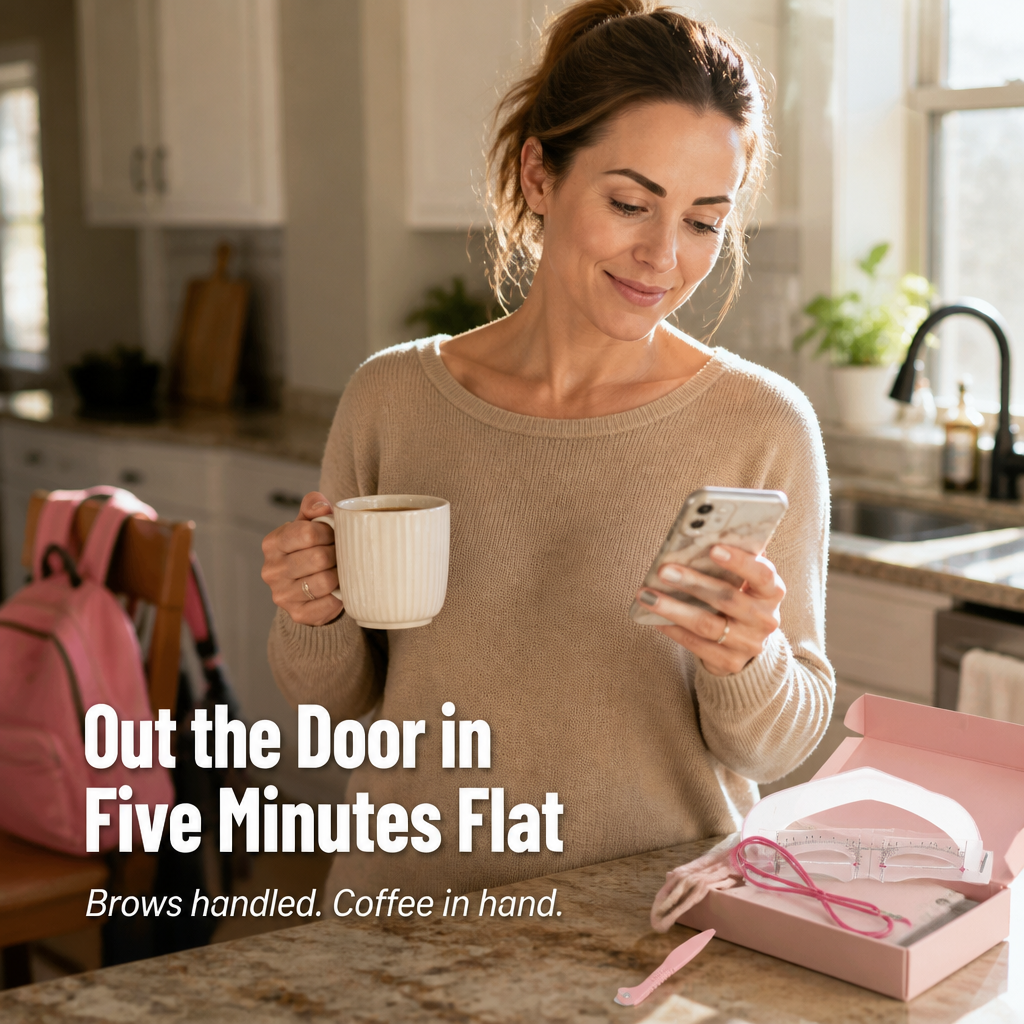 ArchAura™ — Achieve Twin Brows in 60 Seconds, Even on a Wobbly Morning