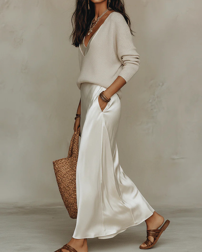 AluraVive™ Satin Set — Unleash Effortless Glamour and All-Day Confidence