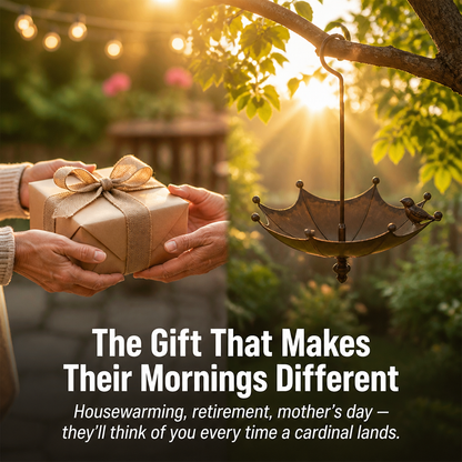 Aviara™ Hanging Umbrella Feeder & Bath — Transform Your Porch into a Lively Bird Paradise You Can’t Stop Watching